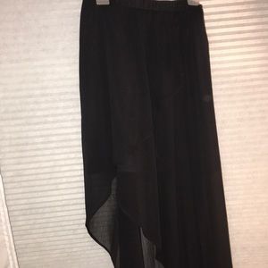 FREE PEOPLE high-low black skirt